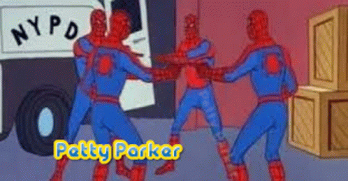 Spider Man Pointing GIF - Spider Man Pointing Petty Parker GIFs