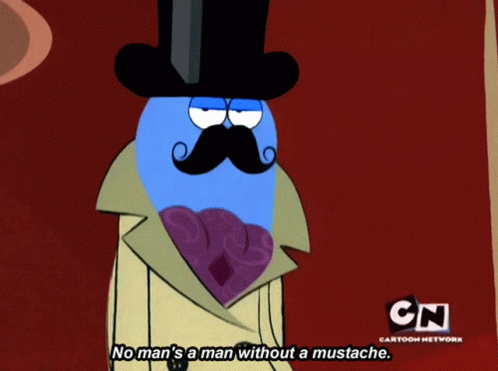 Bloo Fosters Home For Imaginary Friends GIF - Bloo Fosters Home For Imaginary Friends No Mans A Man With A Mustache GIFs
