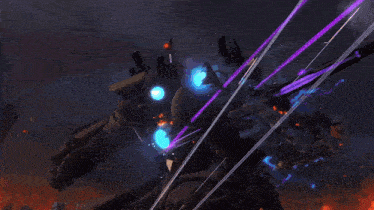 a rocket is being launched into the air with a huge explosion behind it