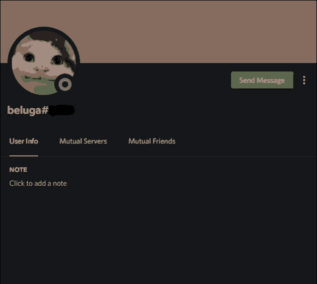 a screenshot of a user 's profile with a cat on it