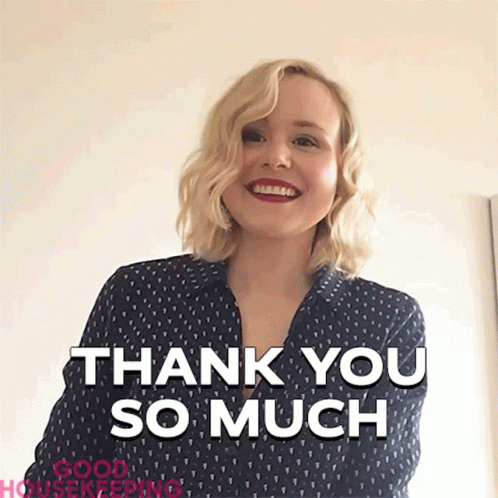 Thank You So Much Alison Pill GIF - Thank You So Much Alison Pill Good Housekeeping GIFs