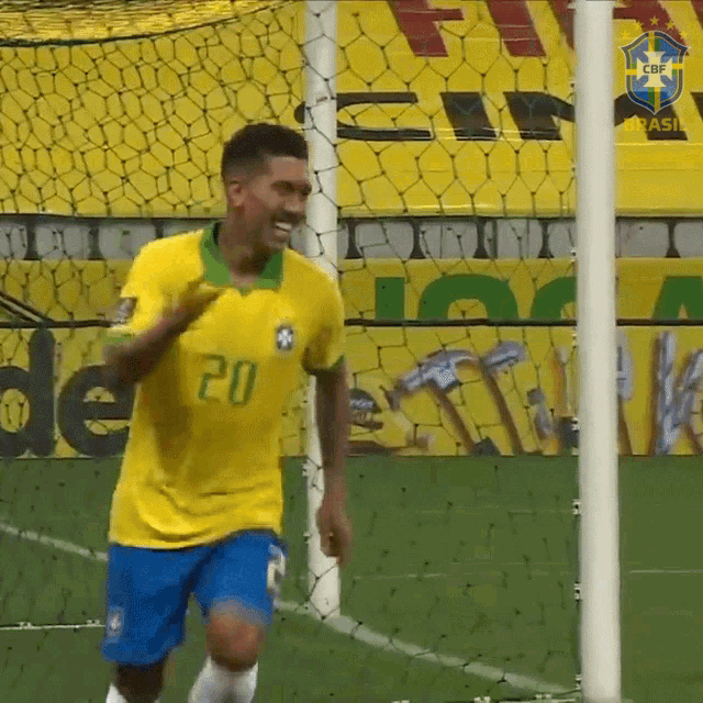 a soccer player with the number 20 on their jersey