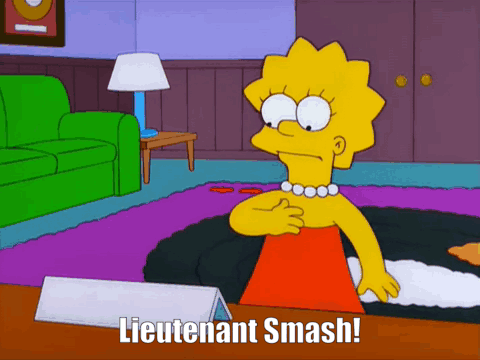 Simpsons Lieutenant Smash GIF - Simpsons Lieutenant Smash L T Smash GIFs