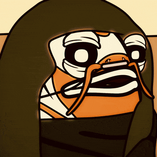 a cartoon drawing of a mummy with a bandage on its face