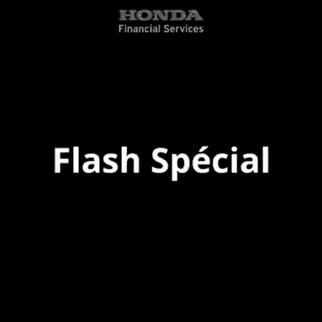 a honda finance logo on a black background