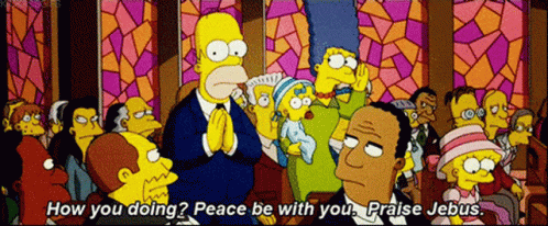 Homer Simpson Praise Jebus GIF - Homer Simpson Praise Jebus The Simpsons GIFs