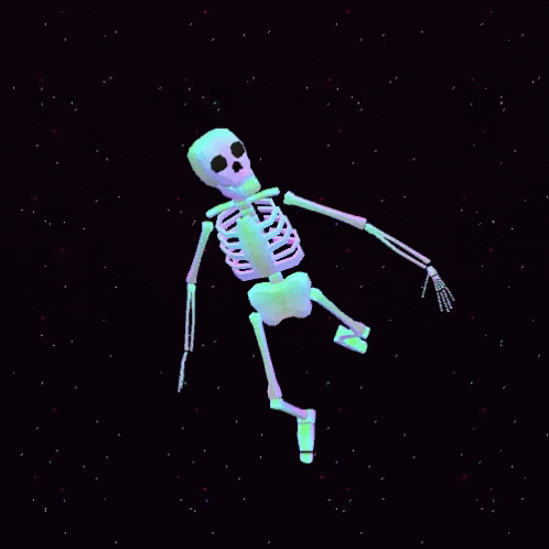 Skeleton Space GIF - Skeleton Space Floating GIFs