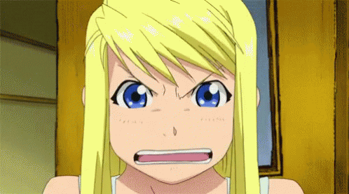 Winry Mad GIF - Winry Mad Fma GIFs