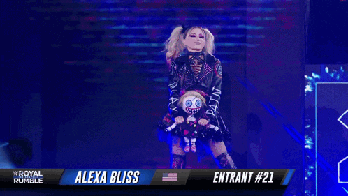 alexa bliss is the entrant # 21 for the royal rumble match