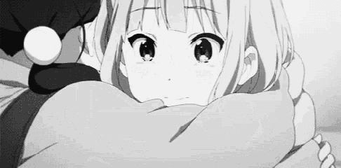 a black and white drawing of a girl hugging a man .