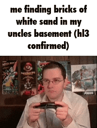 a man wearing glasses is playing a video game on a nintendo switch .