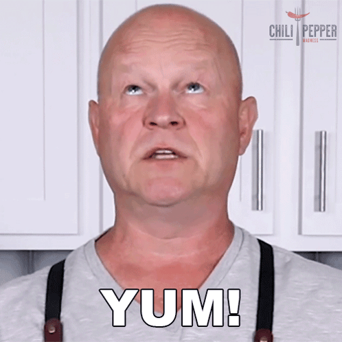 Yum Michael Hultquist GIF - Yum Michael Hultquist Chili Pepper Madness GIFs