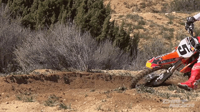 Sharp Turn Dirt Rider GIF