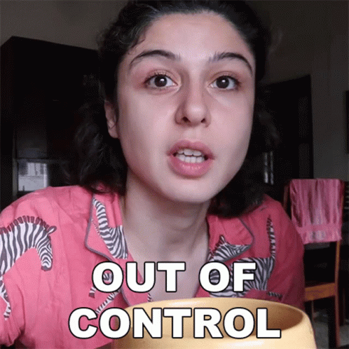 Out Of Control Scherezade Shroff GIF - Out Of Control Scherezade Shroff Lost Control GIFs