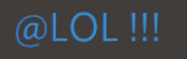 a sign that says lol on it in blue