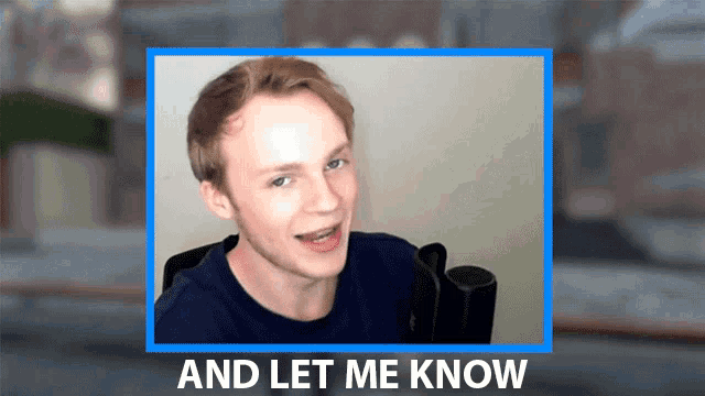 a picture of a man with the words " and let me know " below him