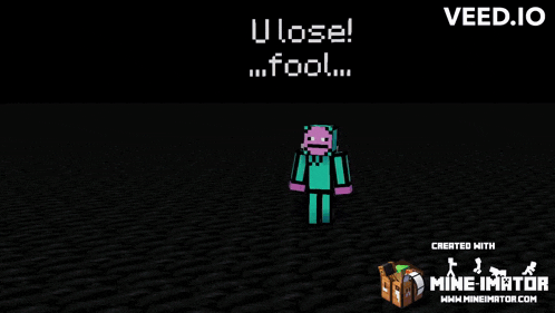 a screenshot of a game called veed.io created by mine imator.com