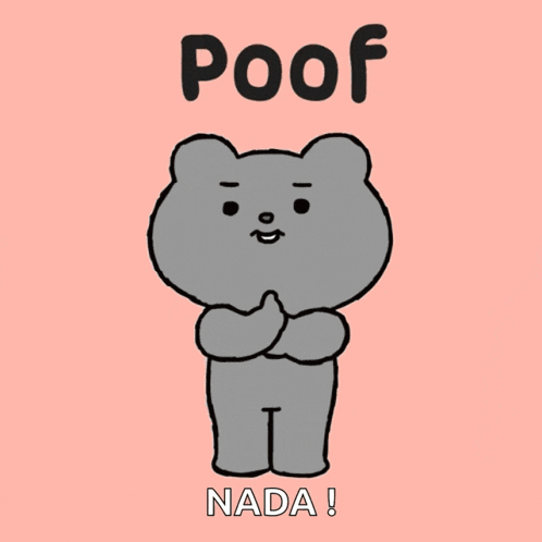 a cartoon of a teddy bear with the word nada on the bottom right