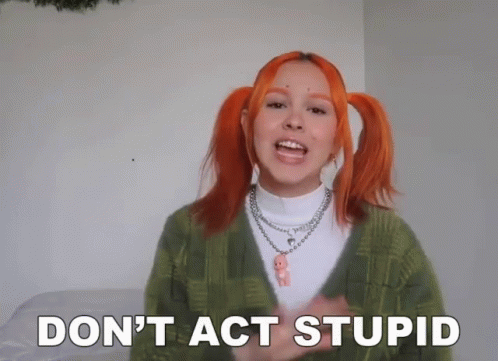 Dont Act Stupid Dont Be Stupid GIF - Dont Act Stupid Dont Be Stupid You Know Better GIFs