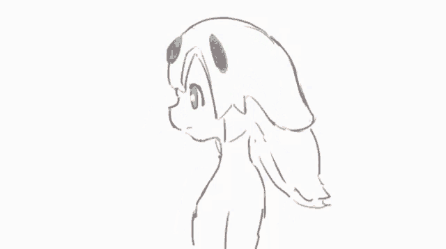 a drawing of a white cat with red spots on its face and wings .