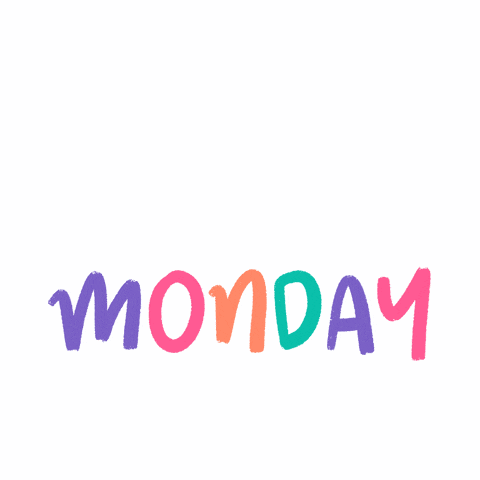 a blue sign that says reason to monday on it