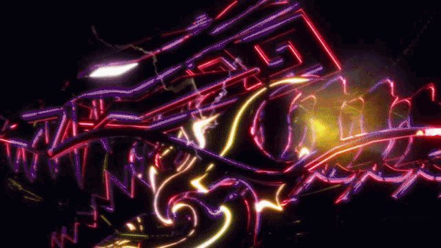a neon sign that says ' g ' on it