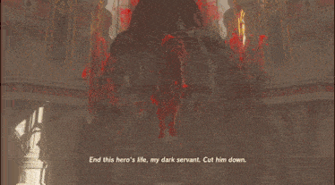 a video game screen says " end this hero 's life "
