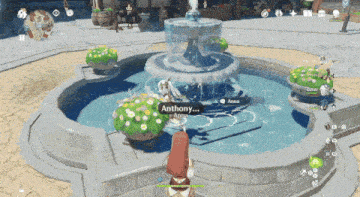 a screenshot of a video game with anthony talking to anna