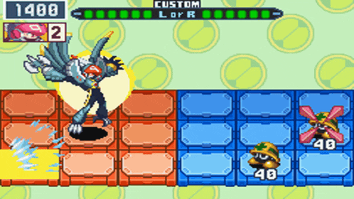a video game screen shows a character with the number 2 on it