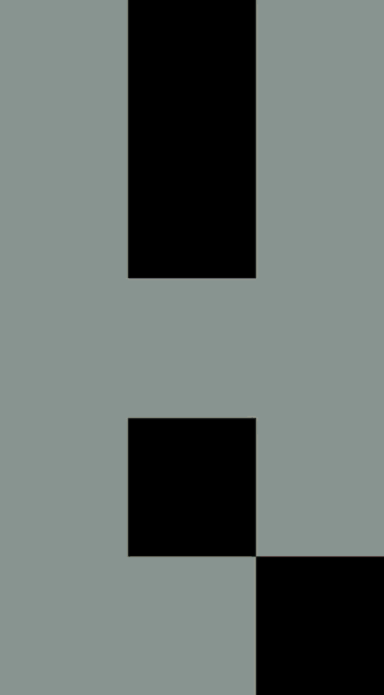 a pixel art drawing of a person standing in front of a building