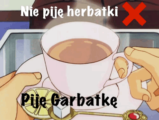 Garbacz Garbatka GIF - Garbacz Garbatka Nie Piję Herbatki GIFs