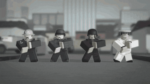 a group of toy soldiers are lined up in a line