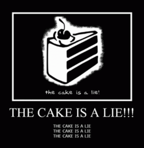 Cake Lie GIF - Cake Lie The Cake Is A Lie GIFs