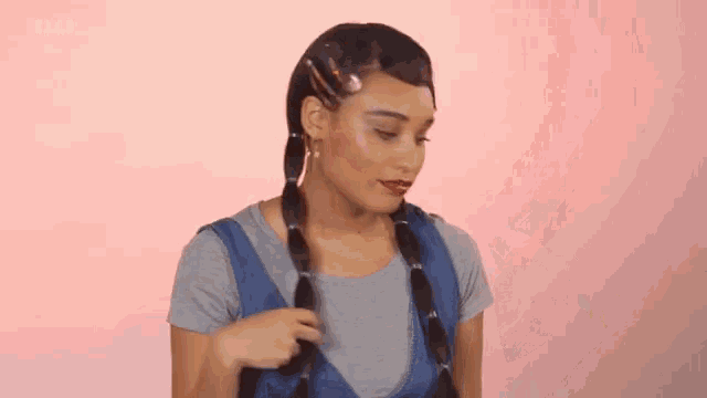 Bubble Pigtail Hair Style GIF - Bubble Pigtail Hair Style Hair GIFs