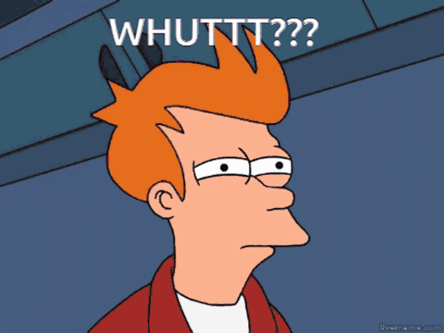 a cartoon character with red hair is asking the question " whuttt?? "