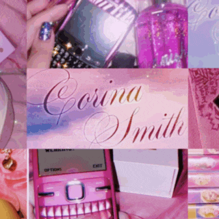 a collage of pictures with the name corina smith on the top