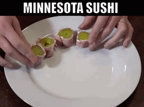 Minnesota Sushi Pickle Rolls GIF - Minnesota Sushi Pickle Rolls Ham GIFs