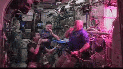 Snack Time GIF - Nasa Snack Time Space Station GIFs