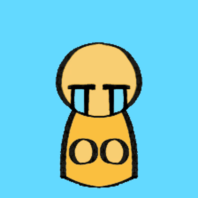 a cartoon drawing of a peanut with the letters 00 on it