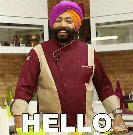 Chef Harpal Hello GIF - Chef Harpal Hello Singh Sokhi GIFs