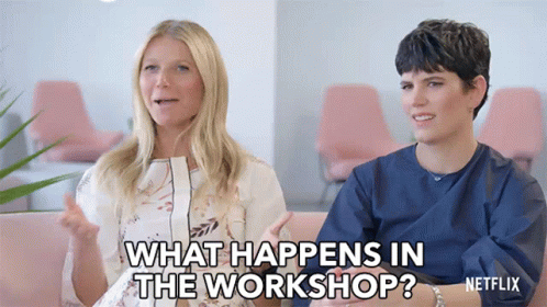 What Happens In The Workshop Elise Loehnen GIF - What Happens In The Workshop Elise Loehnen Gwyneth Paltrow GIFs