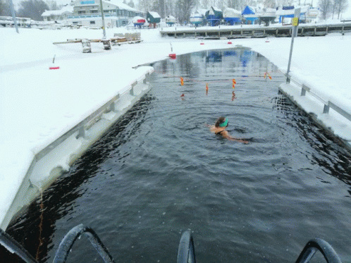 Ice Swimming Kemi Finland GIF - Ice Swimming Kemi Finland GIFs