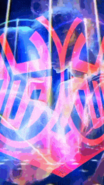 a pink and blue background with the word tokyo in the middle