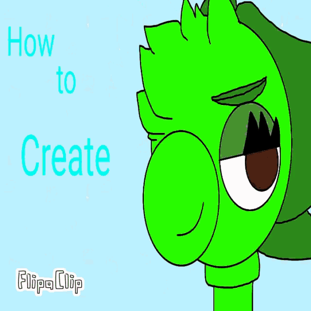 a cartoon drawing of a cat with the words how to create flipaclip below it