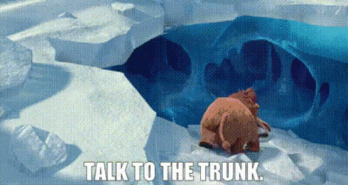 Ice Age Ellie GIF - Ice Age Ellie Talk To The Trunk GIFs