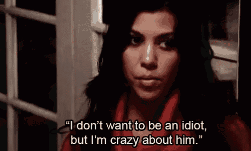 a woman says i don t want to be an idiot but i 'm crazy about him
