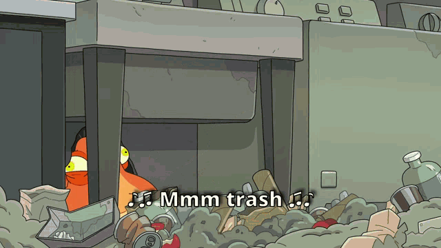 Rick And Morty Garbage Goober GIF - Rick And Morty Garbage Goober Mmm Trash GIFs