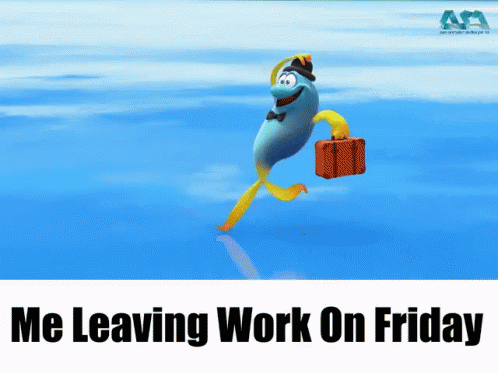 Leaving Work On Friday Aum Animation GIF - Leaving Work On Friday Aum Animation Andy Pirki GIFs