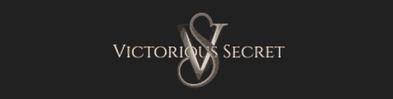 victorious secret logo on a black background