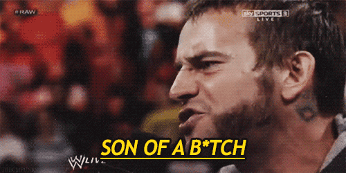 Cm Punk Sob GIF - Son Of A Bitch Angry Mad GIFs